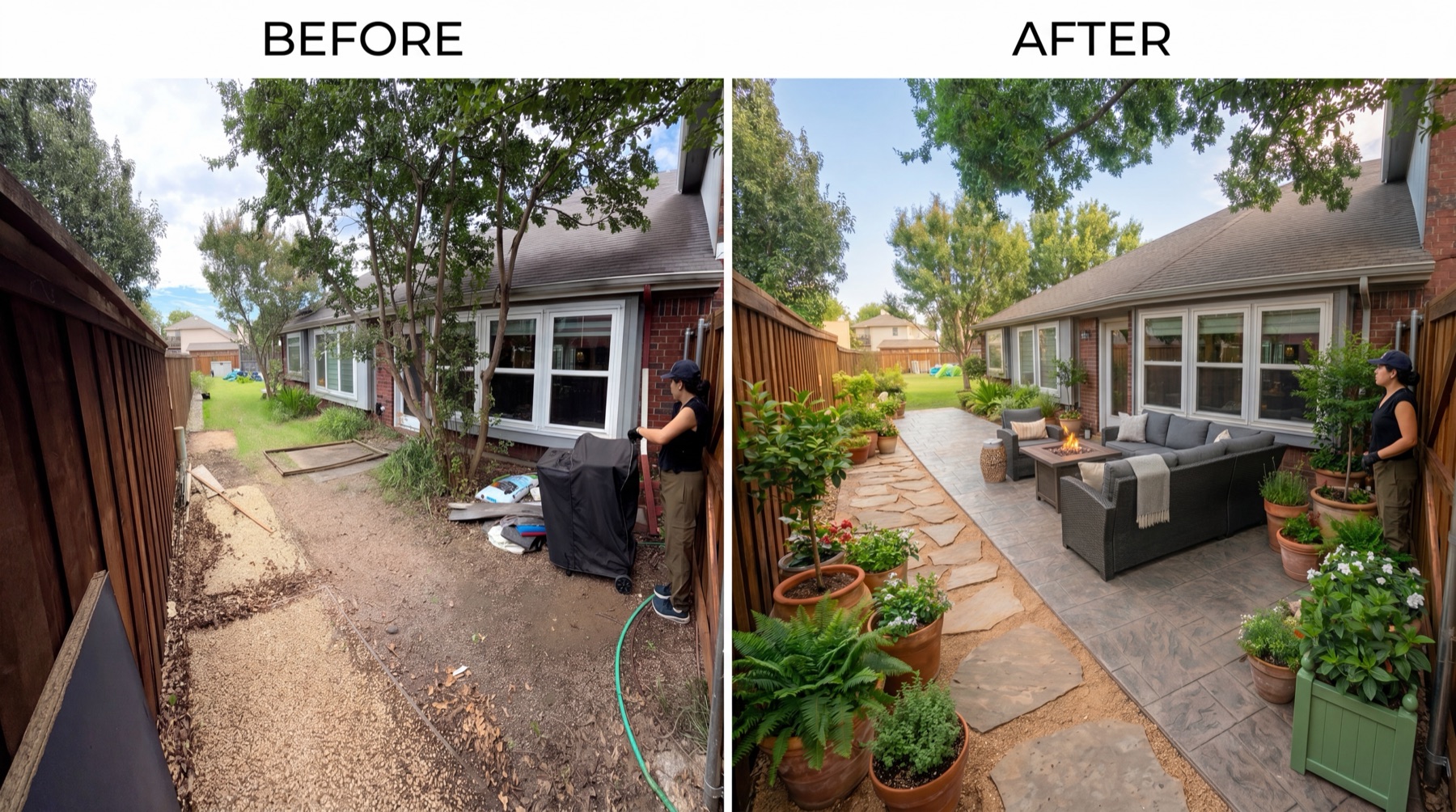 Before and after 1